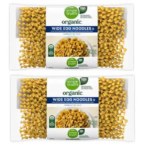 Generic Organic Wide Egg Noodles (2 Bags, 16 薬局衡オンス. each)