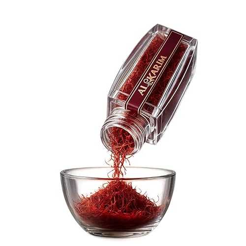 AL-KARIM Premium Saffron Threads, Pure All-Red Aromatic Saffron, Non-GMO インチ Glass Bottle