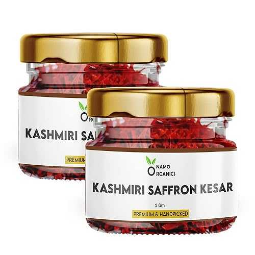 Namo Organics - 2 Gm (Pack Of 2) - Saffron Original Pure and Organic Kashmiri Kesar Saffron