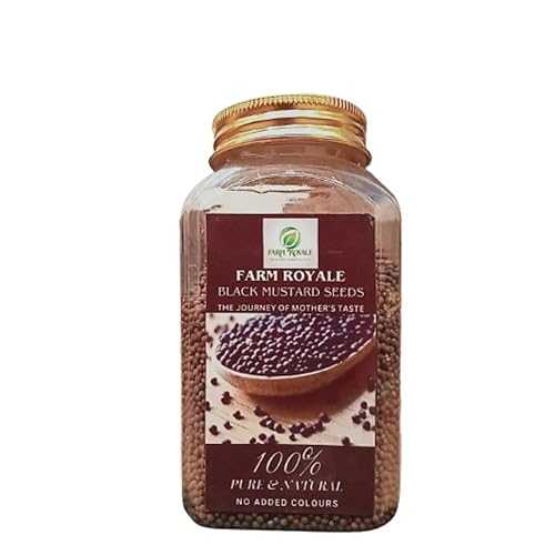 Farm Royale Black Mustard/Kali Sarso200gm / / 100% Pure and Natural / / Export Quality / / Hand picked materrial