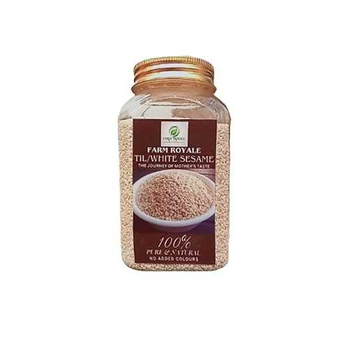 Farm Royale White Sesame/Til - 200gm, Export Quality, 100% Pure and Natural - No Added Color