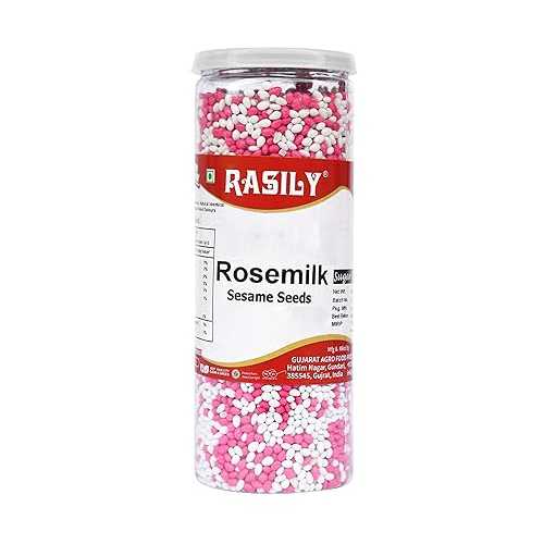 Blessfull Healing Rasily RoseMilk Sesame Seeds 280 gram_Packing May Vary