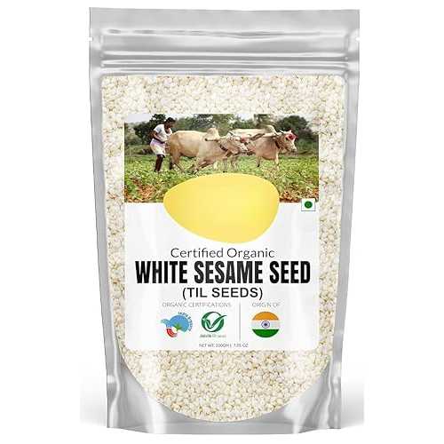 Generic Organic Sesame Seeds White For Eating, Raw Til Seeds, Til Seeds for Eating / Raw Seeds / Versatile Ingridient / Everyday Essentials Indian Spices - 200 gm