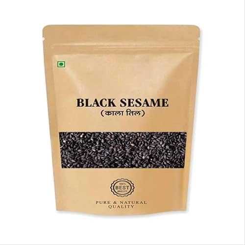 Generic Nature Black Sesame Seeds Til Sesame Seeds for Eating - 200 Gram