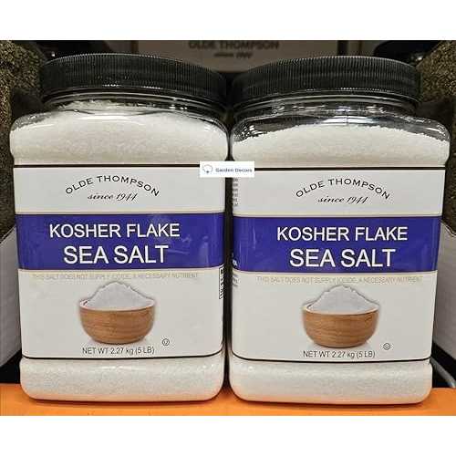 Generic Olde Thompson Kosher Flake Sea Salt 5重量ポンド 2.27kg (Two Tubs)