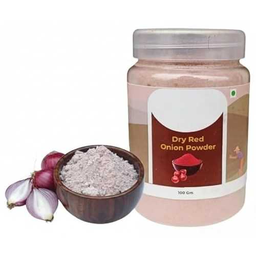 Generic Dry Red Onion Powder,Natural, Dehydrated, Simplifies Cooking \u0026 helps インチ Hair Growth, Laal Pyaz ka powder / No more tears / Grown \u0026 Harvested インチ Erode -100 gms
