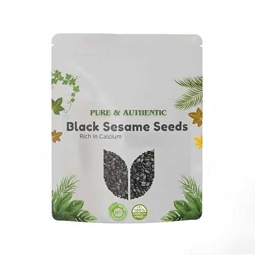 Generic Black Sesame Seeds Raw- 250g Seed for Eating / Natural Black Gingelly Oil Seeds / Indian Spices for Everyday Essentials / Versatile ingredient / Antioxidant rich (250 gm)