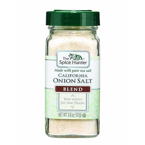The Spice Hunter Onion Salt, California, Blend, 3.8-Ounce Jars (Pack of 6)