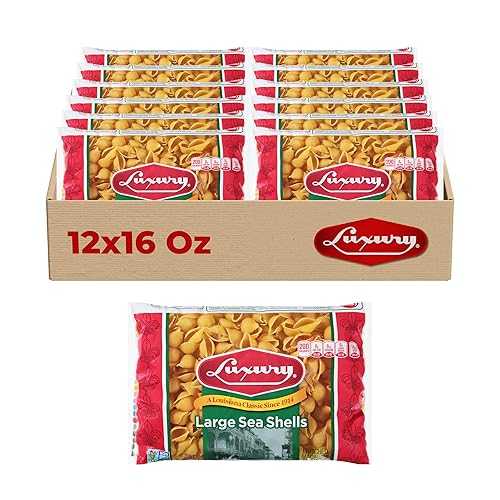 Luxury Large Pasta Sea Shells, 12-Pack (12 薬局衡オンス Each) Large Sea Shell Pasta for Stuffed Dishes, Bakes \u0026 Sauces