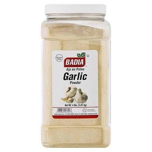 Badia Garlic Powder, 4 Pound Premium Garlic Powder for Cooking, Seasoning \u0026 Spice Blends, Freshly Ground and Flavorful