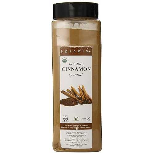 Spicely Organics Organic Ground Cinnamon, Vegan Friendly, Kosher, USDA Certified Organic, Gluten Free \u0026 Non-GMO, 16 Ounce (Pack of 2)