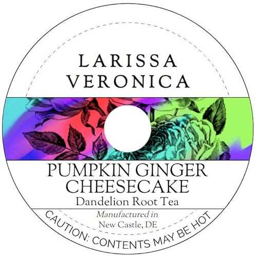 Larissa Veronica Pumpkin Ginger Cheesecake Dandelion Root Tea (Single Serve K-Cup Pods) (12 pods, ZIN: 576531)