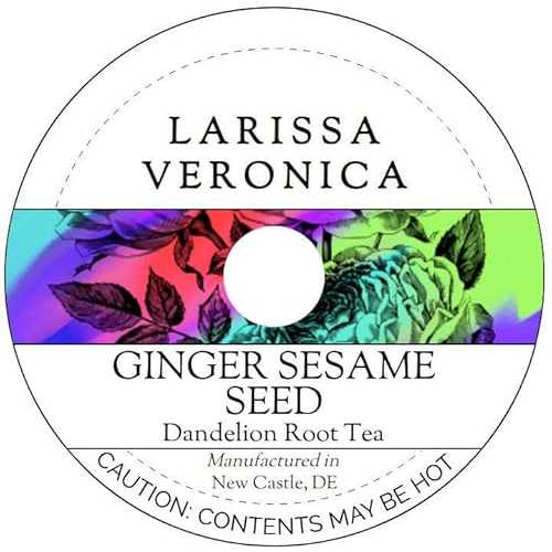 Larissa Veronica Ginger Sesame Seed Dandelion Root Tea (Single Serve K-Cup Pods) (12 pods, ZIN: 577539)