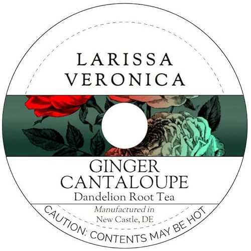 Larissa Veronica Ginger Cantaloupe Dandelion Root Tea (Single Serve K-Cup Pods) (12 pods, ZIN: 575235)