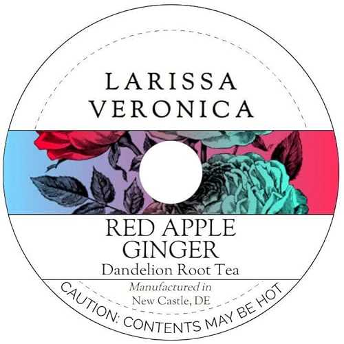 Larissa Veronica Red Apple Ginger Dandelion Root Tea (Single Serve K-Cup Pods) (12 pods, ZIN: 577219)
