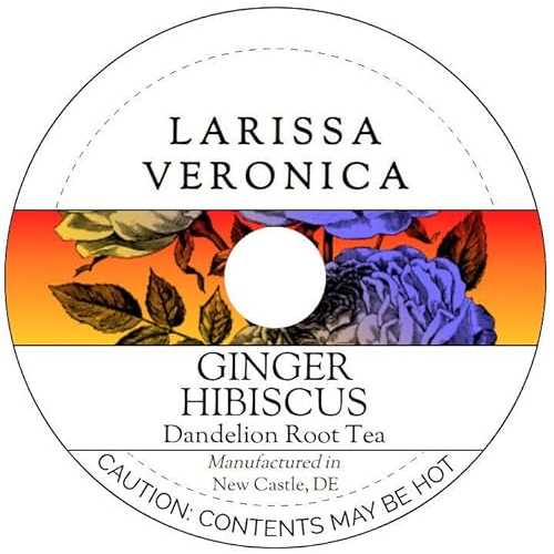 Larissa Veronica Ginger Hibiscus Dandelion Root Tea (Single Serve K-Cup Pods) (12 pods, ZIN: 577811)