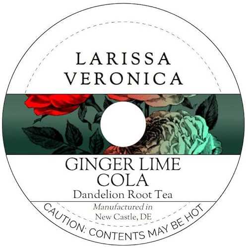 Larissa Veronica Ginger Lime Cola Dandelion Root Tea (Single Serve K-Cup Pods) (12 pods, ZIN: 578003)