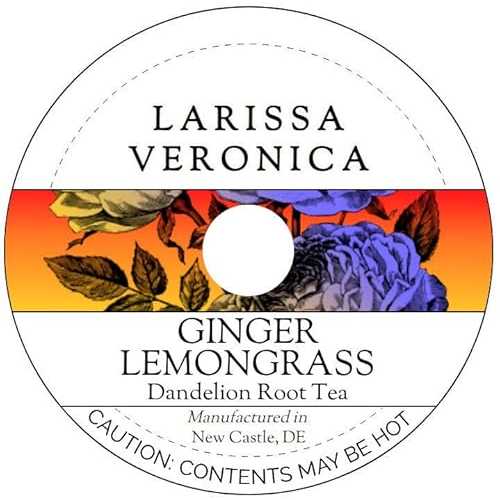Larissa Veronica Ginger Lemongrass Dandelion Root Tea (Single Serve K-Cup Pods) (12 pods, ZIN: 575475)
