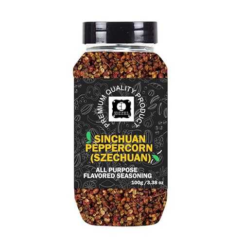 EDZZELPremium Quality Indian Organic Sichuan Peppercorns (Szechuan) Plant Based, Vegan, Gluten Free-100 GRAM Box (Set Of 2)