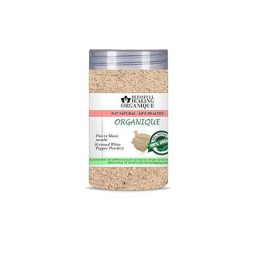 Blessfull Healing Organic Ground White Pepper Powder 100 Gram