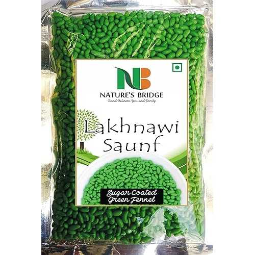 Blessfull Healing Nature\u0027s Bridge Lakhnawi Saunf / Sugar Coated Green Fennel Seeds / Mukhwas / Fennel Mouth Freshener - (200 gm)_Packing May Vary