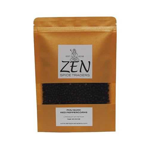 Organic Ph・・ Qu?c Red Peppercorns - Vietnam 8薬局衡オンス Zen Spice Traders Organic Ph Qu?c Red Peppercorns - Vietnam 8薬局衡オンス