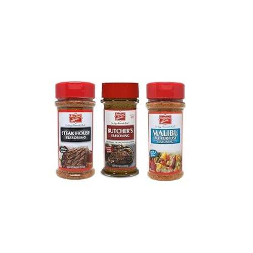 Generic Amazing Life Seasoning Set, Steak House, Butcher\u0027s \u0026 Malibu All-Purpose, 3 Pack