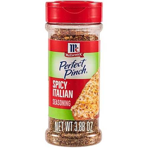 McCormick Perfect Pinch Seasoning, Spicy Italian, For Adding Italian Flavor with a Kick to Pizza, Pasta, Dressings \u0026 Sauces, 3.88 薬局衡オンス (Pack of 6)