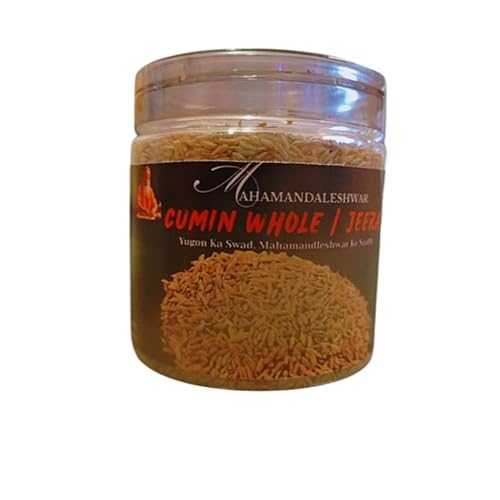 Whole Jeera by Mahamandaleshwar 200GM Indian Cumin Strong Aroma, Hand-Sorted \u0026 Traditional Essential Indian Spice