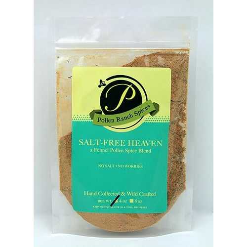 Pollen Ranch Salt-Free Heaven Seasoning Fennel Pollen Spice Blend - Seasoning Blend, Resealable Pouch, 4 Oz