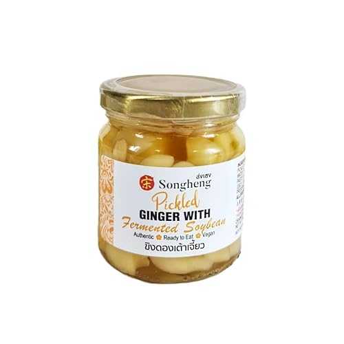 ?????? Premium Pickled Ginger with Fermented Soy Bean Savory Umami Condiment, Vegan \u0026 Plant-Based - No Artificial Colors, Non-MSG, Preservative Free 200g Generic Premium Pickled Ginger with Fermented Soy Bean Savory