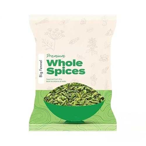 Generic Fennel Whole- Saunf インチ Fresh 100gm - for Cooking, Digestion \u0026 Refreshing Beverages - Extra-Large, Aromatic, 100% Natural.