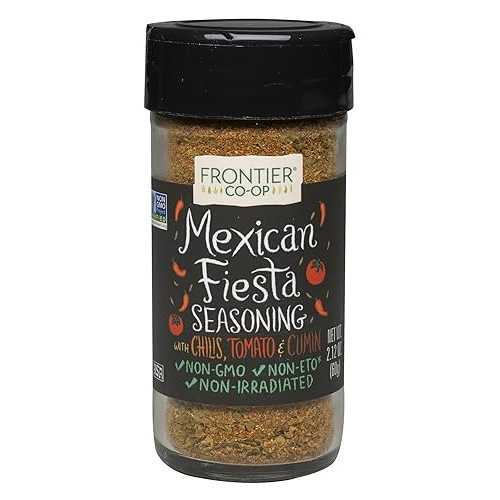 Frontier Co-op Frontier Seasoning Blends Mexican Fiesta, 2.12-Ounce Bottles (Pack of 6)
