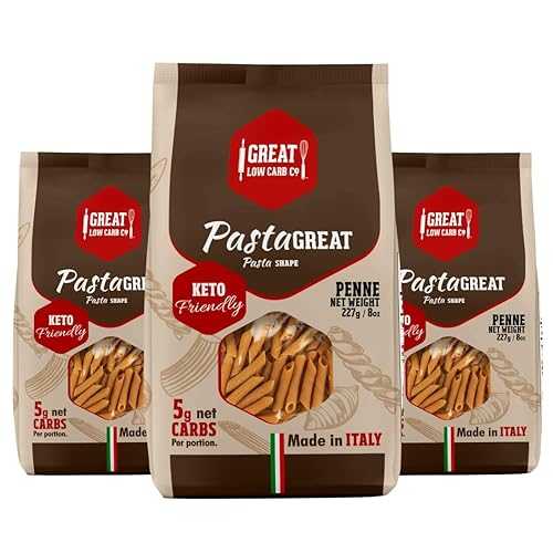 Great Low Carb Bread Company Penne Pasta, 8 薬局衡オンス Bag(Three-Pack)