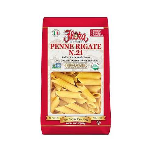 FLORA FINE FOODS PENNE RIGATE ORGANIC- (BRONZE DIE)