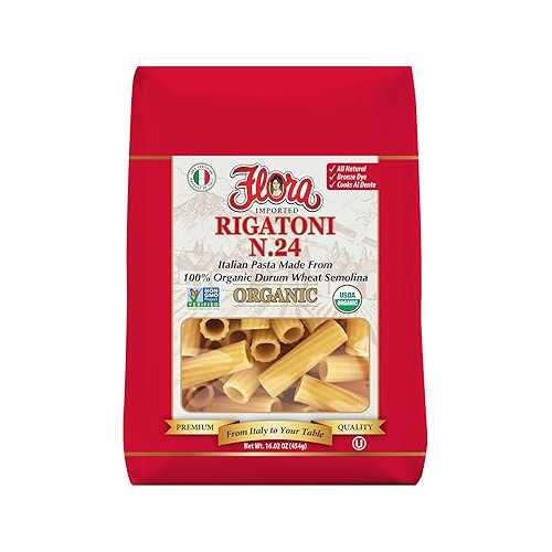 FLORA FINE FOODS RIGATONI ORGANIC- (BRONZE DIE)