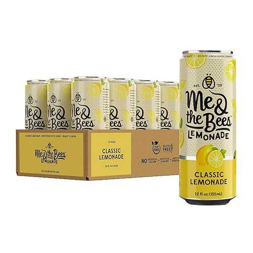 Me \u0026 the Bees Classic Lemonade, All-Natural Flavors, No-Artificial Colors, Perfect for Any Occasion