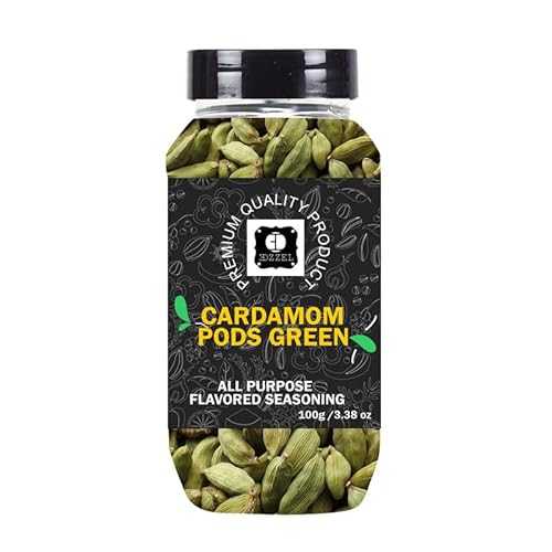 EDZZEL Premium Quality Indian Organic Cardamom Pods, Green Plant Based, Vegan, Gluten Free-100 GRAM Box (Set Of 2)