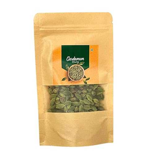Generic Premium Farm Fresh Green Cardamom Elachi from Wayanad, Kerala / Exquisite Aroma / No Artificial Color / Spice Up Your Dishes 50 gm
