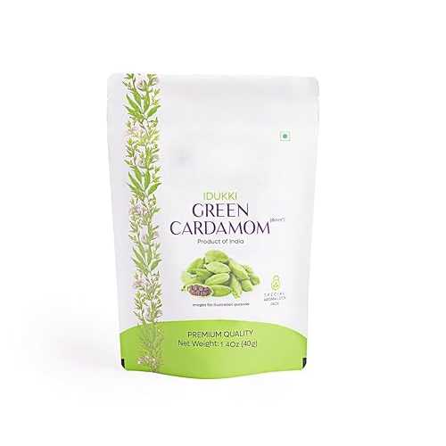 Generic Idukki Green Cardamom, 8粍+ size, also known as Chhoti Elaichi/Elettaria Cardamomum -40 gm