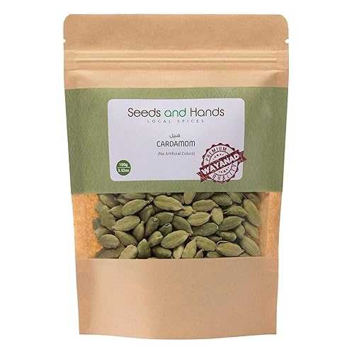 Generic Green Cardamom/Elaichi Whole [No Artificial Colors] (100 grams)