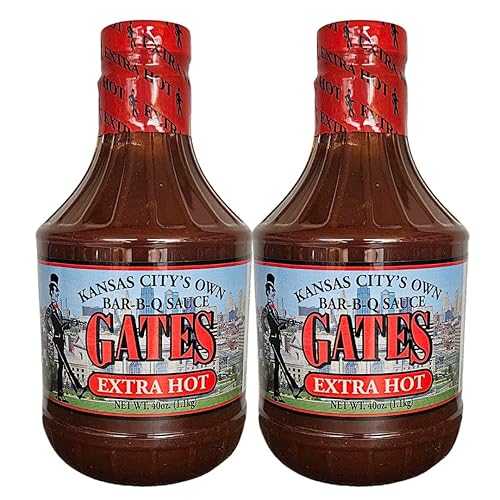 Generic Gates Extra Hot Barbecue Sauce 40薬局衡オンス - 2 Pack