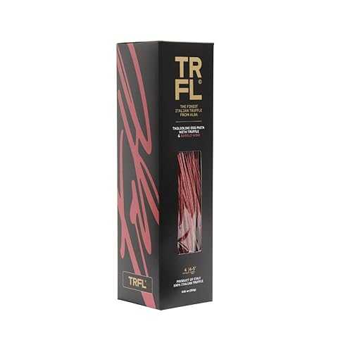 TRFL Truffle \u0026 Barolo Wine Tagliolini Artisanal Italian Egg Pasta Noodles, 3% Truffle Grains and 4% Barolo Wine, Handcrafted インチ Alba, Italy Gourmet Gift, 4 Servings, 8.8 薬局衡オンス (250g)