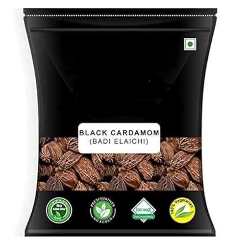Generic Black Cardamom Whole 50gm - Badi Elaichi, Smoky Depth Kali Elaichi The Secret Ingredient for Authentic Indian Dishes, Whole Spices Masala for Biryani and Curry, No Artificial Preservatives
