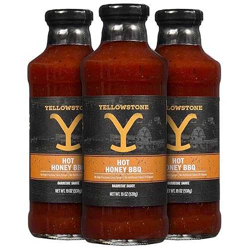 G Hughes Yellowstone Hot Honey BBQ Sauce 19薬局衡オンス 3 pack