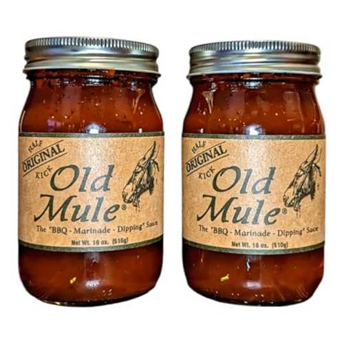 Generic BBQ Sauce Old Mule Original Carolina Flavor All-Natural, No HFCS 2-Pack, 18 薬局衡オンス