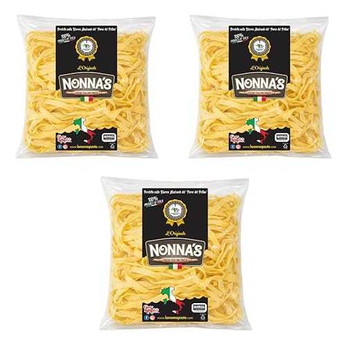 Generic Nonna s Handmade Authentic Imported Italian Fresh Tagliatelle Ready to Cook Traditional Ribbon 500g (17.6 薬局衡オンス) 3 Pack
