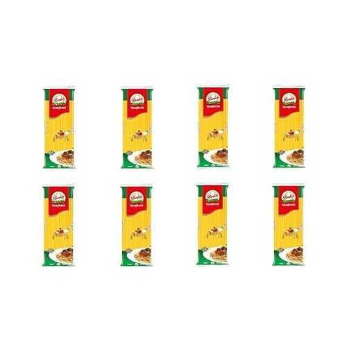 Generic Spaghetti Pasta ByBesler, 70% Durum Wheat Semolina, 16 Oz, Pack of 8