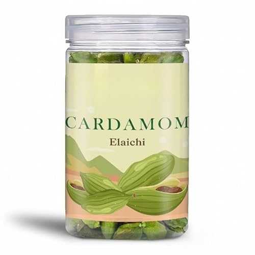 Generic Whole Green Cardamom - 8粍 Bold / Premium Elaichi / No Artificial Colors / Antioxidant-Rich Spice for Tea \u0026 Cooking / Supports Heart Health and Immunity, 50 gram