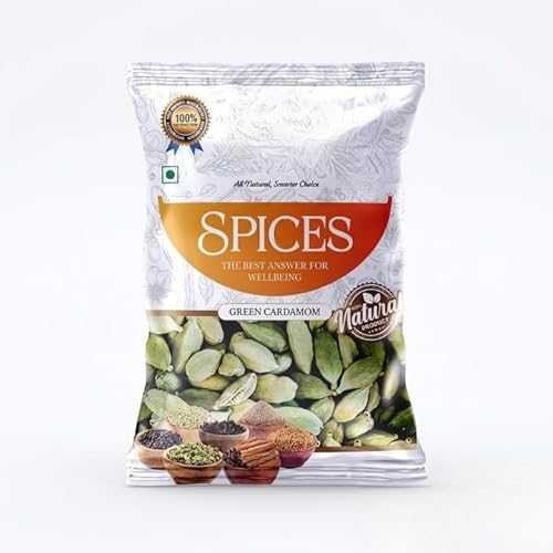 Generic Cardamom Whole 100gm - Pure and Natural (7航空マイル Bold) Green Elaichi for Cooking, Chai, Sweets and Desserts Rich インチ Fresh Aromatic Flavor and Fragrance Hari Elaichi Pods